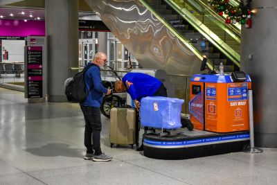 baggage wrap at dfw airport